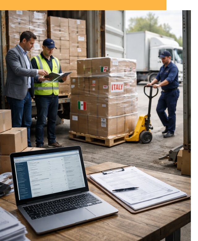 Доставка грузов из Италии: морские и авиаперевозки от 18781