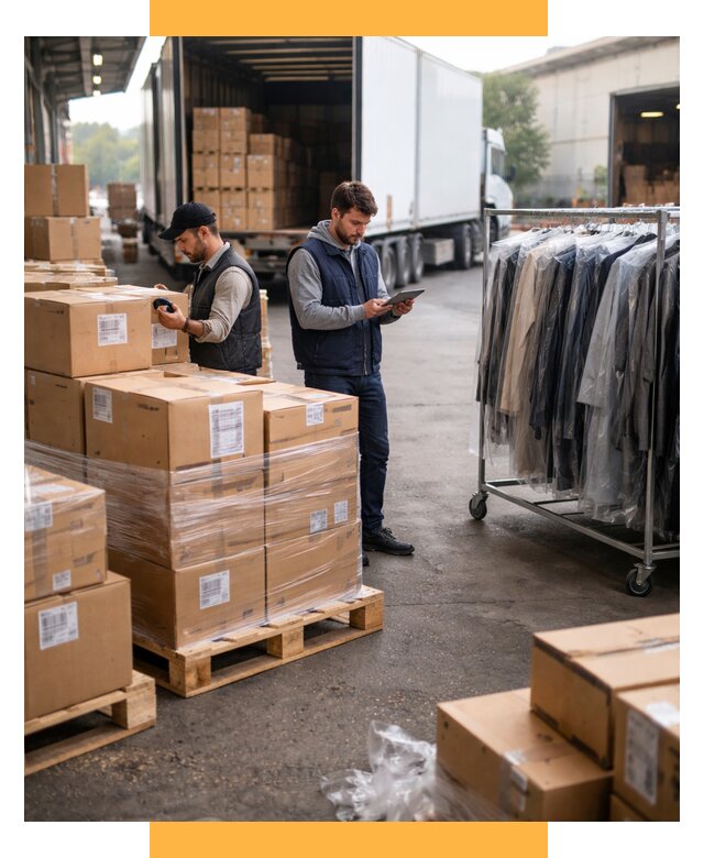 Перевозка и доставка одежды из Китая от 7826 р., СетСервис-Крн